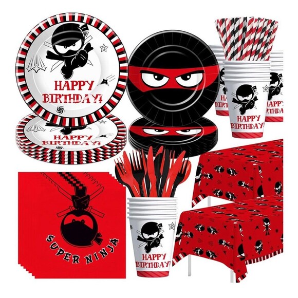 Best wishes Other - Ninja Birthday Party Supplies serves 24 Dinner Plates Dessert Plates Cups Napkin